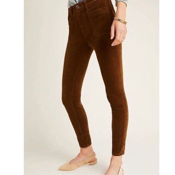 Anthro Pilcro & The Letterpress High Rise Corduroy Skinny Pants 29 - Picture 1 of 8